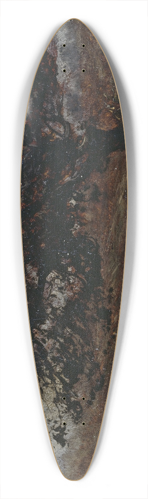 Flix Ziem - Le coup de vent 39.3 inch art pintail longboard deck