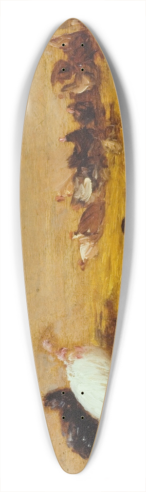 Flix Ziem - Les dindons 39.3 inch art pintail longboard deck