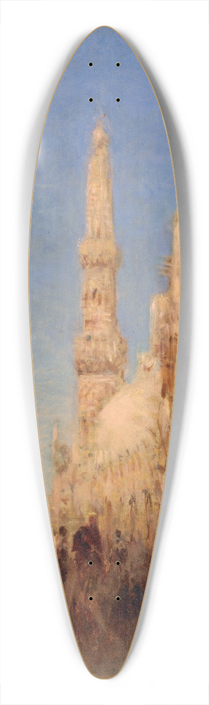 Flix Ziem - Rue du vieux Caire 39.3 inch art pintail longboard deck Flix Ziem - Rue du vieux Caire 39.3 inch art pintail longboard deck