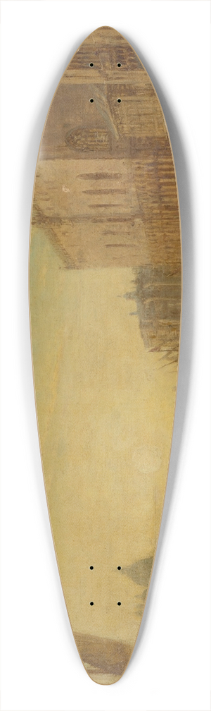 Flix Ziem - Venise, quai des Esclavons 39.3 inch art pintail longboard deck