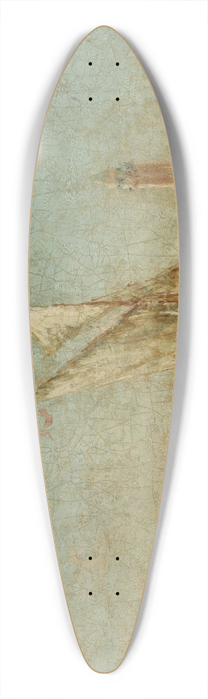 Flix Ziem - View of Venice with the Doges Palace 39.3 inch art pintail longboard deck