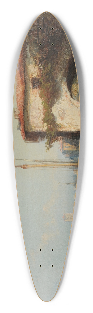 Flix Ziem - Vue dItalie 39.3 inch art pintail longboard deck