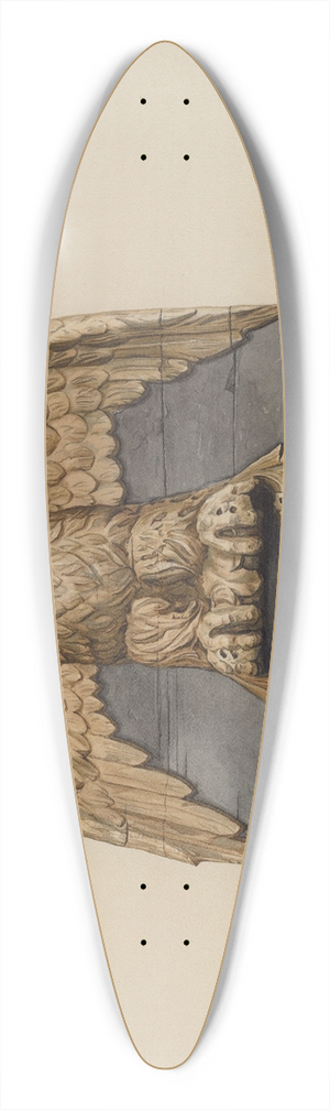 Flora Merchant - Spread Eagle Relief 39.3 inch art pintail longboard deck