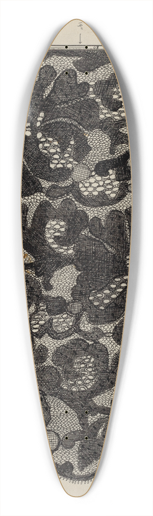 Florence Stevenson - Embroidered Lace 39.3 inch art pintail longboard deck
