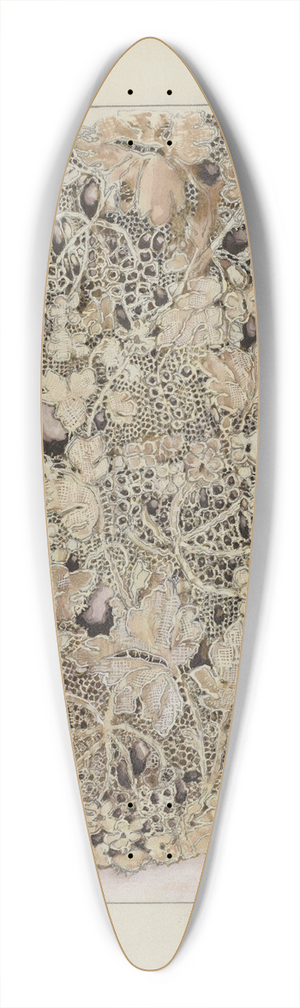 Florence Truelson - Silk Lace 39.3 inch art pintail longboard deck