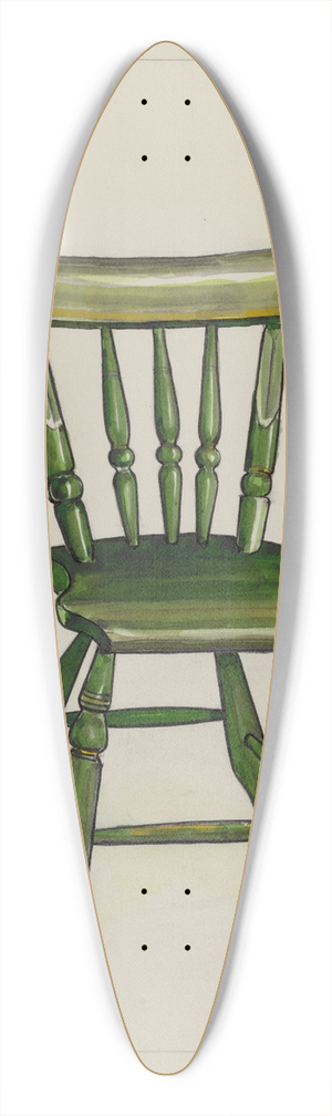 Florence Truelson - Wooden Chair 39.3 inch art pintail longboard deck