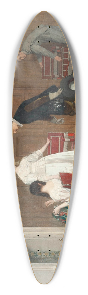 Florent Willems - The introduction 39.3 inch art pintail longboard deck