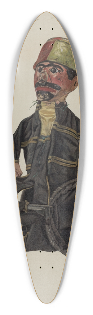 Florian Rokita - Policeman Hand Puppet 39.3 inch art pintail longboard deck