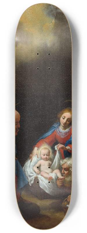 Carlo Dolci - Adoration of the Shepherds 8.25 inch art skate deck Carlo Dolci - Adoration of the Shepherds 8.25 inch art skate deck