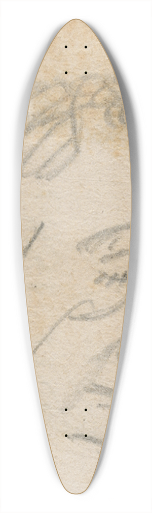Floris Verster - Head of a man 39.3 inch art pintail longboard deck