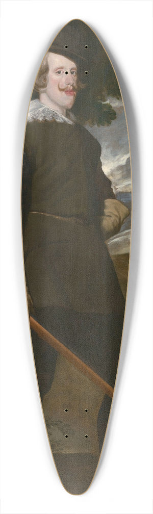 Follower of Diego Velzquez - Portrait of Philip IV 39.3 inch art pintail longboard deck