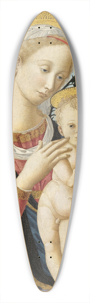 Follower of Filippo Lippi - Madonna and Child 39.3 inch art pintail longboard deck Follower of Filippo Lippi - Madonna and Child 39.3 inch art pintail longboard deck
