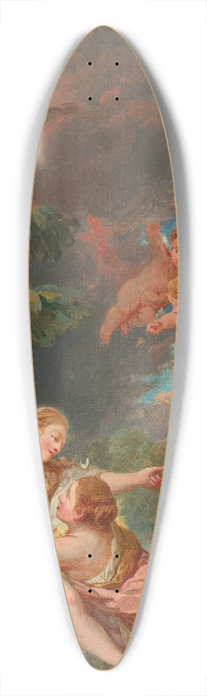 Follower Of Franois Boucher - Jupiter And Callisto 39.3 inch art pintail longboard deck Follower Of Franois Boucher - Jupiter And Callisto 39.3 inch art pintail longboard deck