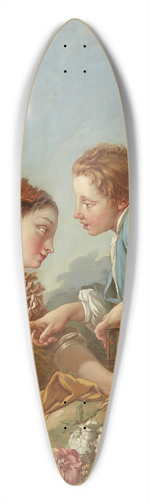 Follower Of Franois Boucher - Les Oiseaux Nicheurs (The Bird Nesters) 39.3 inch art pintail longboard deck