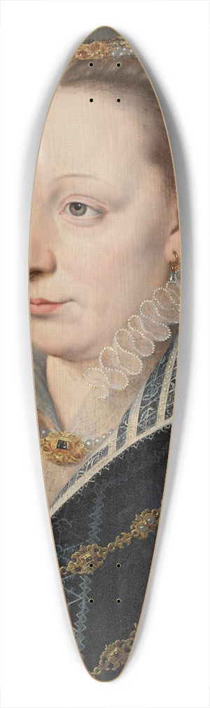 Follower of Franois Clouet - Portrait of Claude Catherine de Clermont-Tonnerre, Duchess of Retz (15431603) 39.3 inch art pintail longboard deck