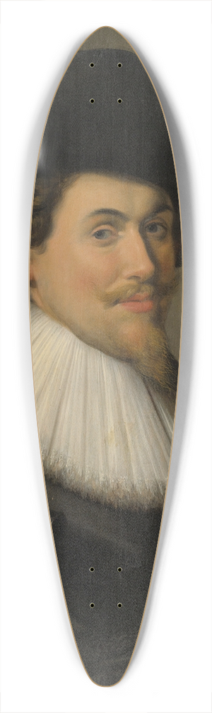 Follower of Frans Hals - Portrait of A Man In Black 39.3 inch art pintail longboard deck