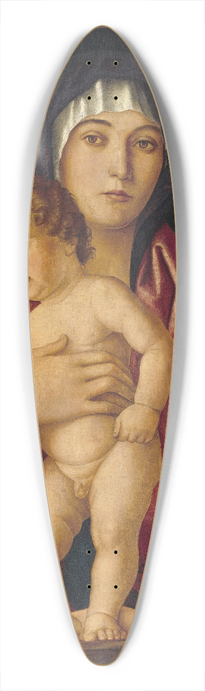 Follower of Giovanni Bellini - Madonna and Child with Saints 39.3 inch art pintail longboard deck