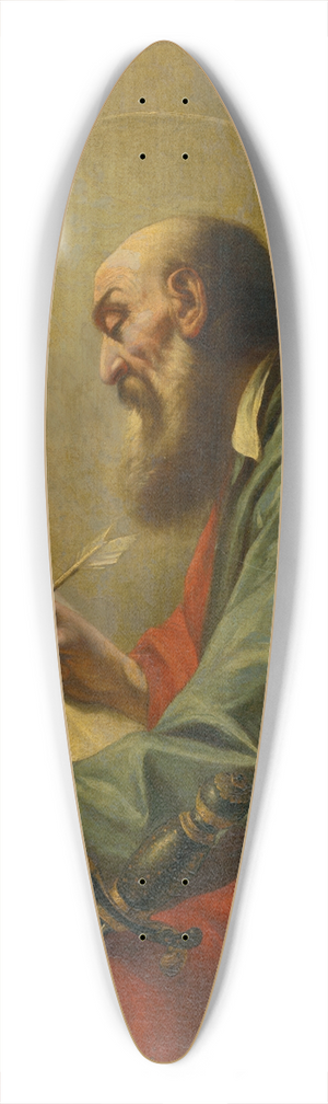 Follower of Guercino - Saint Paul 39.3 inch art pintail longboard deck