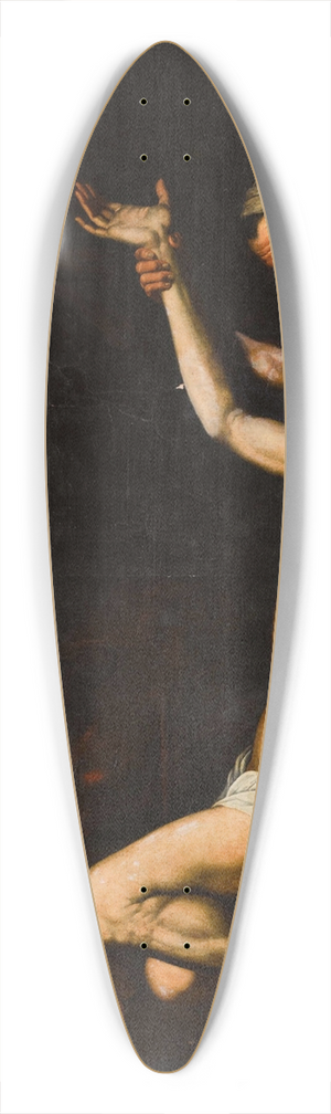 Follower of Jusepe de Ribera - The Martyrdom of Saint Lawrence 39.3 inch art pintail longboard deck