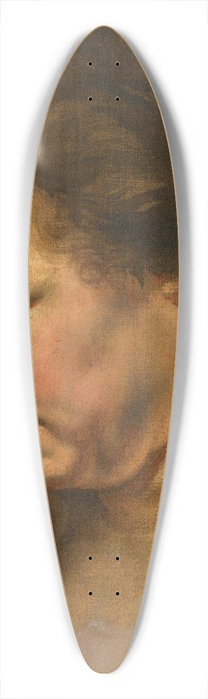 Follower of Peter Paul Rubens - Study for a womans head 39.3 inch art pintail longboard deck Follower of Peter Paul Rubens - Study for a womans head 39.3 inch art pintail longboard deck