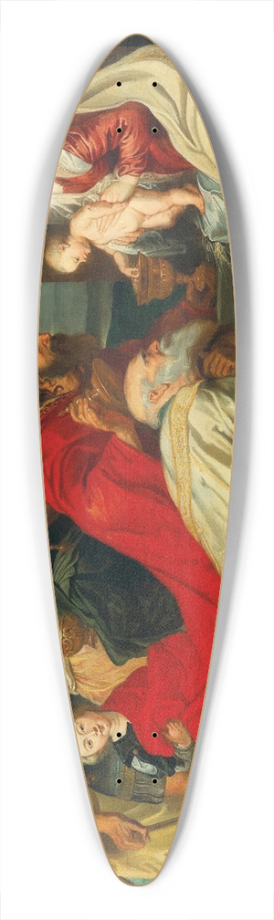 Follower of Peter Paul Rubens - The Adoration Of The Magi 39.3 inch art pintail longboard deck Follower of Peter Paul Rubens - The Adoration Of The Magi 39.3 inch art pintail longboard deck