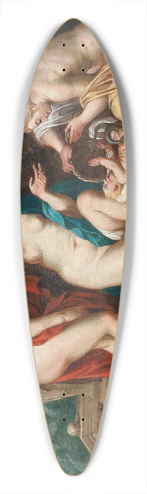 Follower of Peter Paul Rubens - The Daughters Of Cecrops Finding The Child Erichthonius 39.3 inch art pintail longboard deck