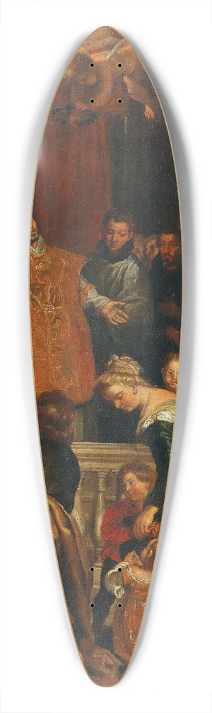 Follower of Peter Paul Rubens - The Miracles of Saint Ignatius of Loyola 39.3 inch art pintail longboard deck