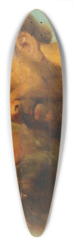 Follower of Peter Paul Rubens - Two Male Heads 39.3 inch art pintail longboard deck
