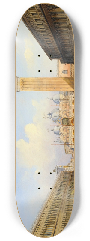 Carlo Grubacs - Saint Marks Square, Venice 8.25 inch art skate deck