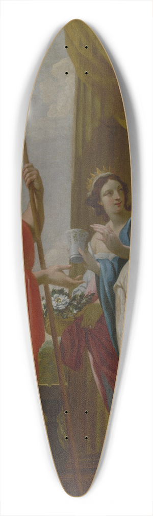 Follower Of Simon Vouet - Hlne offrant  Mnlas la potion de la reine Polydamne 39.3 inch art pintail longboard deck