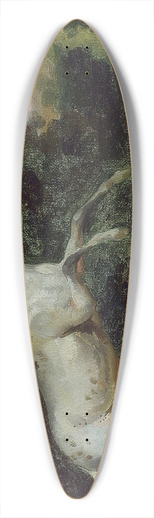 Follower of Thodore Gricault - Prancing Horse 39.3 inch art pintail longboard deck Follower of Thodore Gricault - Prancing Horse 39.3 inch art pintail longboard deck