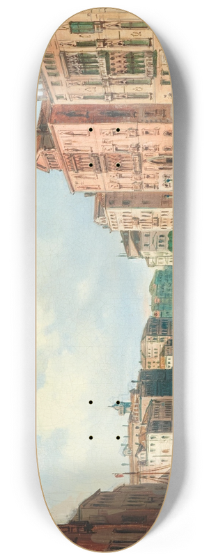 Carlo Grubacs - Venice, a view of the Grand Canal with Palazzo Cavalli-Franchetti and Palazzo Barbaro 8.25 inch art skate deck