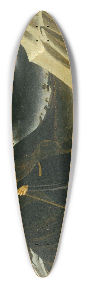 Fra Angelico - Saint Anthony Abbot Shunning the Mass of Gold 39.3 inch art pintail longboard deck