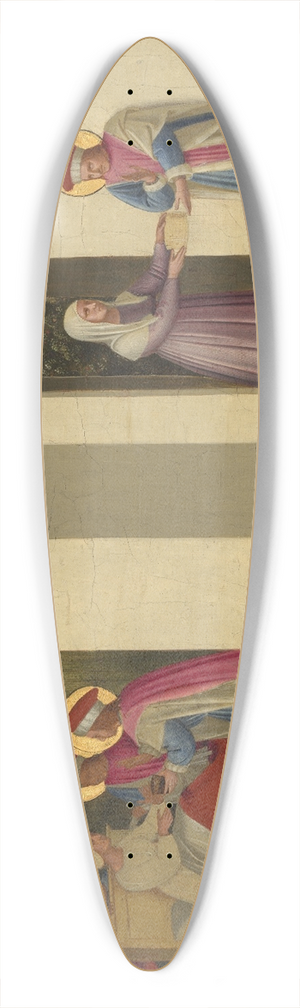 Fra Angelico - The Healing of Palladia by Saint Cosmas and Saint Damian 39.3 inch art pintail longboard deck