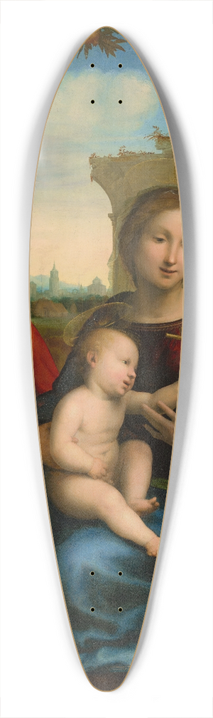 Fra Bartolomeo - The Rest on the Flight into Egypt with Saint John the Baptist 39.3 inch art pintail longboard deck Fra Bartolomeo - The Rest on the Flight into Egypt with Saint John the Baptist 39.3 inch art pintail longboard deck