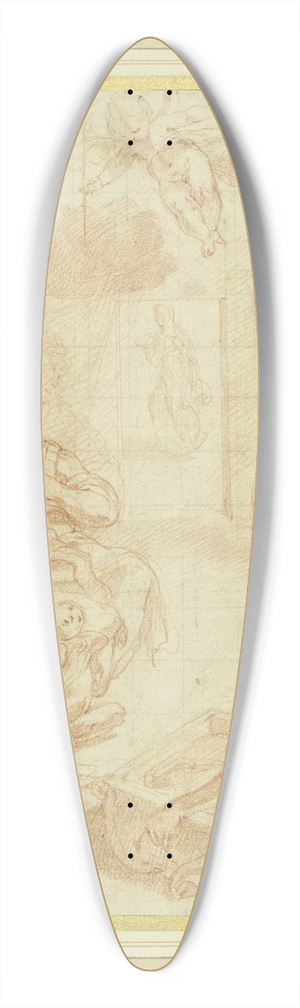 Francesco Albani - Birth of the Blessed Virgin Mary 39.3 inch art pintail longboard deck