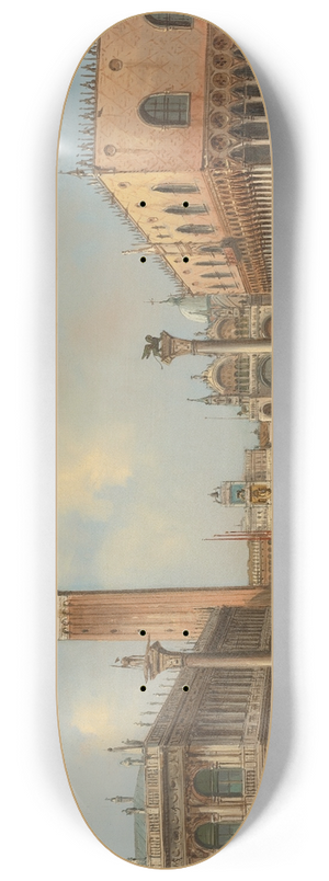 Carlo Grubacs - View Of The Piazzetta Di San Marco, Venice 8.25 inch art skate deck Carlo Grubacs - View Of The Piazzetta Di San Marco, Venice 8.25 inch art skate deck