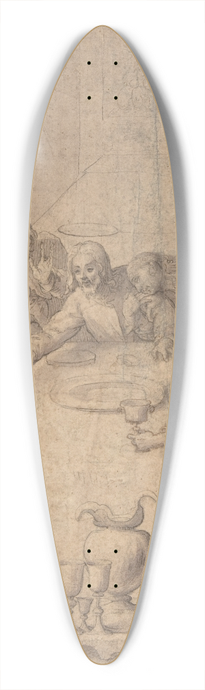 Francesco Curia - The Last Supper 39.3 inch art pintail longboard deck
