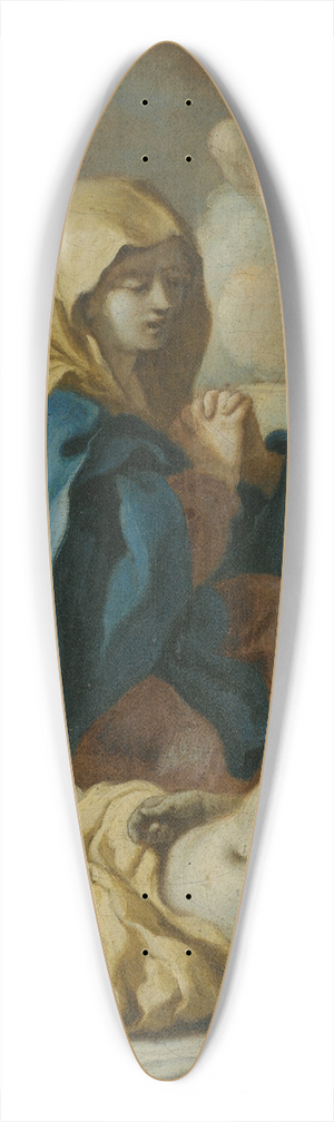 Francesco de Mura - ThePieta 39.3 inch art pintail longboard deck