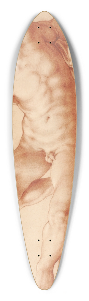 Francesco de' Rossi - Reclining Male Nude 39.3 inch art pintail longboard deck