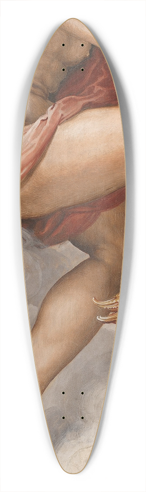 Francesco de' Rossi - Time as Occasion (Kairos) 39.3 inch art pintail longboard deck