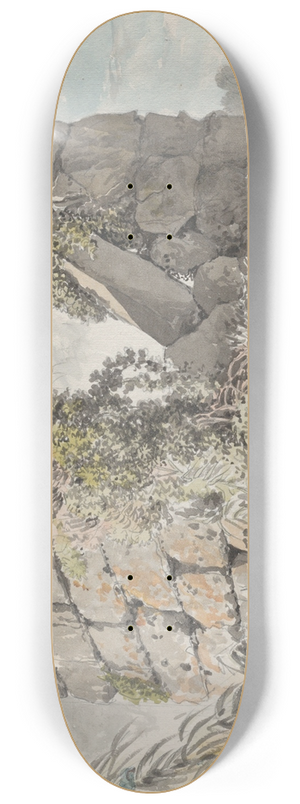 Carlo Labruzzi - Ruins on the Right of the Via Appia 8.25 inch art skate deck