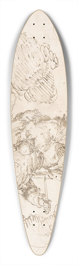 Francesco Fracanzano - Abraham about to Sacrifice Isaac 39.3 inch art pintail longboard deck