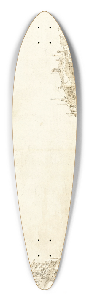 Francesco Guardi - A Regatta on the Grand Canal 39.3 inch art pintail longboard deck Francesco Guardi - A Regatta on the Grand Canal 39.3 inch art pintail longboard deck