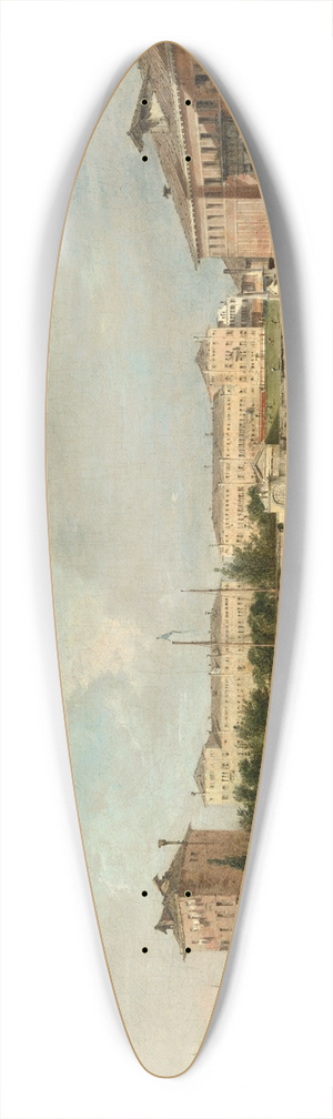 Francesco Guardi - The Garden of Palazzo Contarini dal Zaffo 39.3 inch art pintail longboard deck