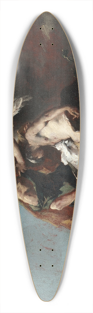 Francesco Guardi - The Sacrifice of Isaac 39.3 inch art pintail longboard deck