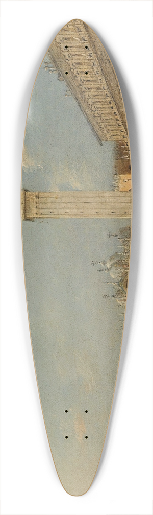 Francesco Guardi - Venice, Piazza San Marco With The Basilica And The Campanile 39.3 inch art pintail longboard deck