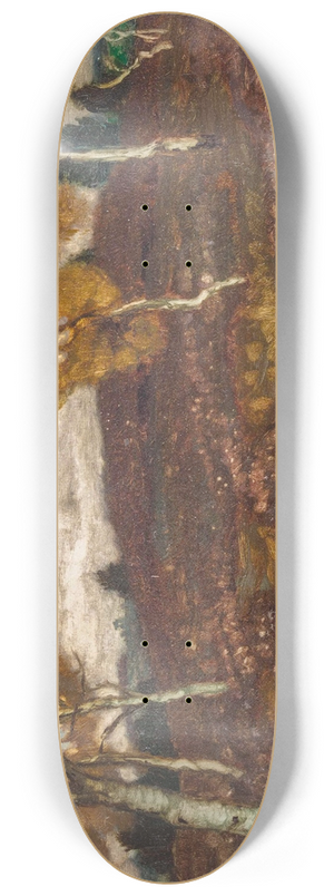 Carl O'Lynch of Town - Mooslandschaft mit Birken 8.25 inch art skate deck