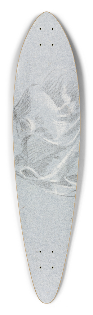 Francesco Lorenzi - Drapery study 39.3 inch art pintail longboard deck