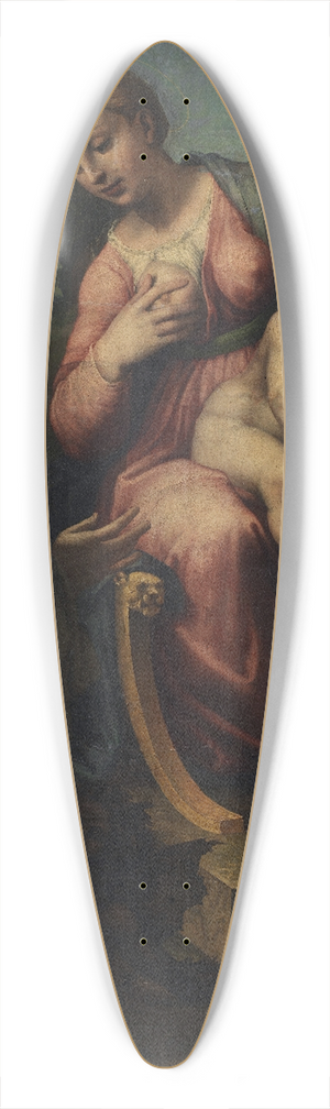 Francesco Menzocchi - The Madonna and Child with Saints 39.3 inch art pintail longboard deck